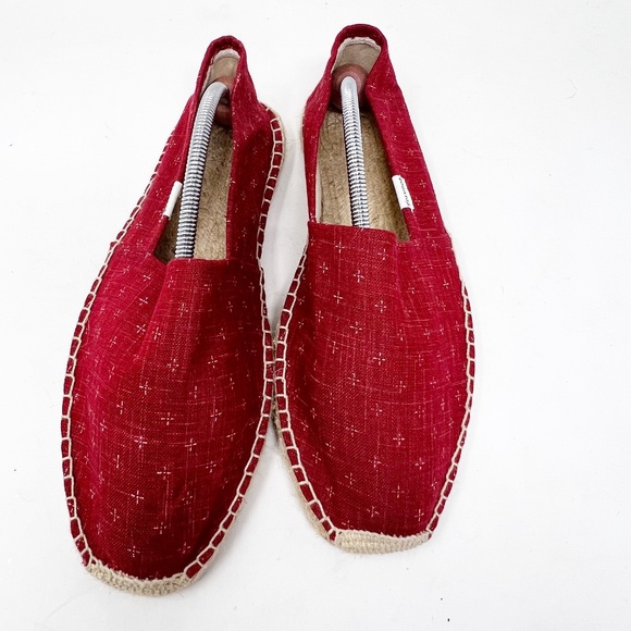 Soludos Espardilles Men Size 9 Red New - Picture 1 of 9